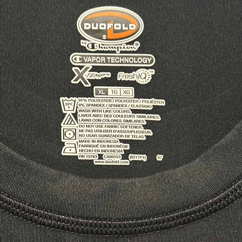NWOT DUOFOLD Champion Warm Control Shirt